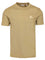 Burberry Cotton T-Shirt With Check Trim - Beige