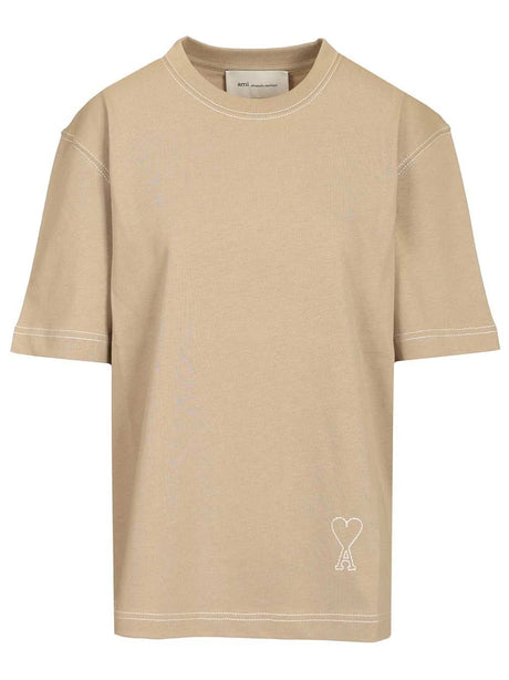 Ami Crew Neck T-Shirt - Beige