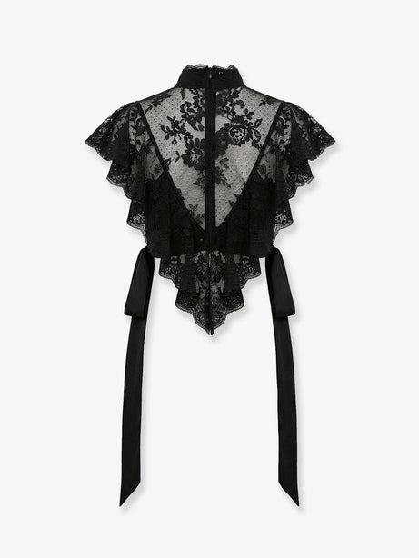 Zimmermann Luna lace top - Black