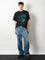 Balenciaga Cotton T-shirt with front print - Black