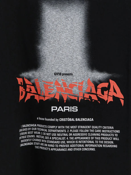 Balenciaga The Door cotton T-shirt - Black