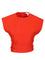 AlaïA Cropped Top In Cotton Gabardine With Bandeau - Red