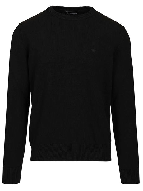 Emporio Armani Cotton Sweater - Black