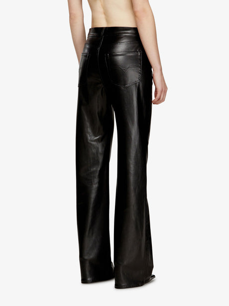 Diesel P-Lain faux-leather trousers - Nero