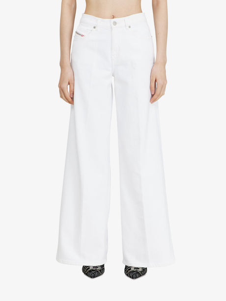 Diesel Cotton blend trousers - Bianco