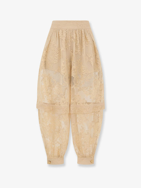 Zimmermann Luna Lace Harem Pant - Cream