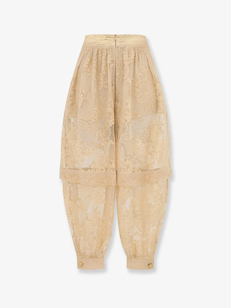 Zimmermann Luna Lace Harem Pant - Cream