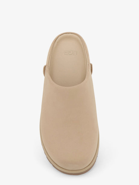 Ugg Nubuck sandals with engraved logo on the side - Beige