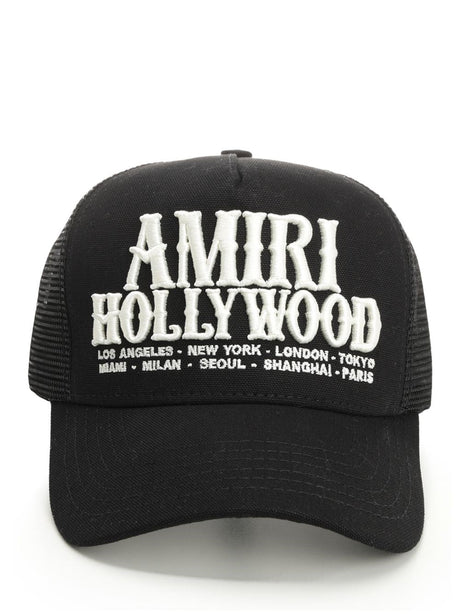 Amiri Hollywood Trucker Hat - Black