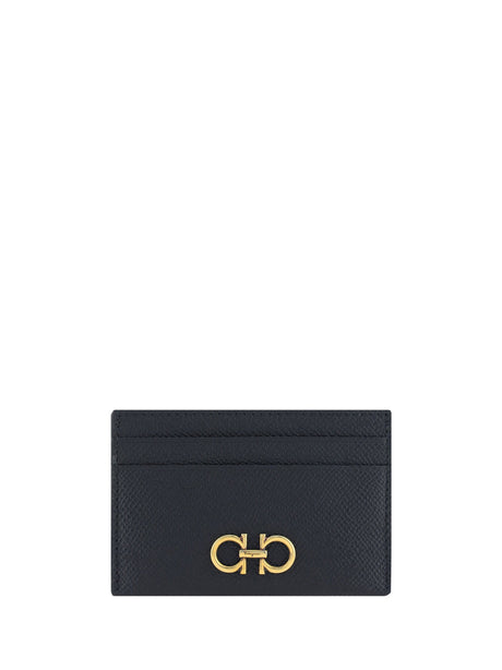 Ferragamo Gancini Card Holder - Black