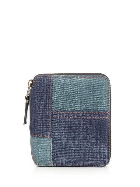 Comme Des Garcons Wallet Patchwork Wallet - Blue
