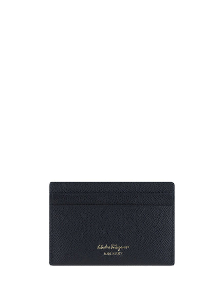Ferragamo Gancini Card Holder - Black