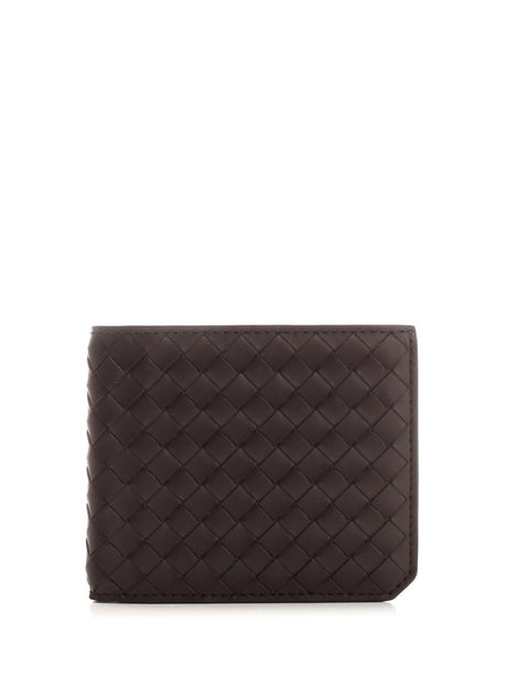 Bottega Veneta Small Woven Wallet - Brown