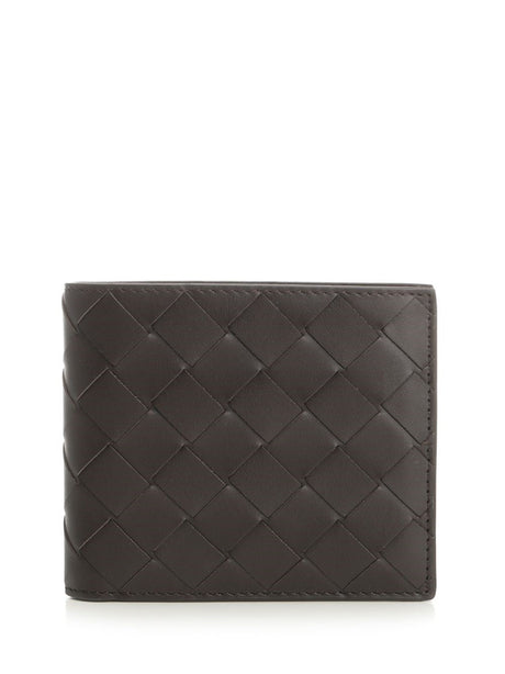 Bottega Veneta Intrecciato Bi-Fold Wallet - Brown