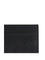 Bottega Veneta Leather Card Holder - Black-Silver