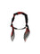 Alexander Mcqueen Double-wrap Skull Scarf Bracelet - Black/Red/Gold