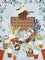 Fendi Silk scarf with Gardening print - Azzurro Multicolor