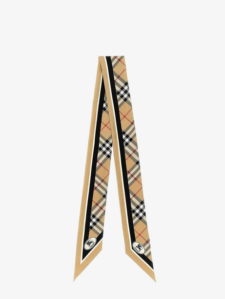 Burberry Medium Check silk bandeau - Sand