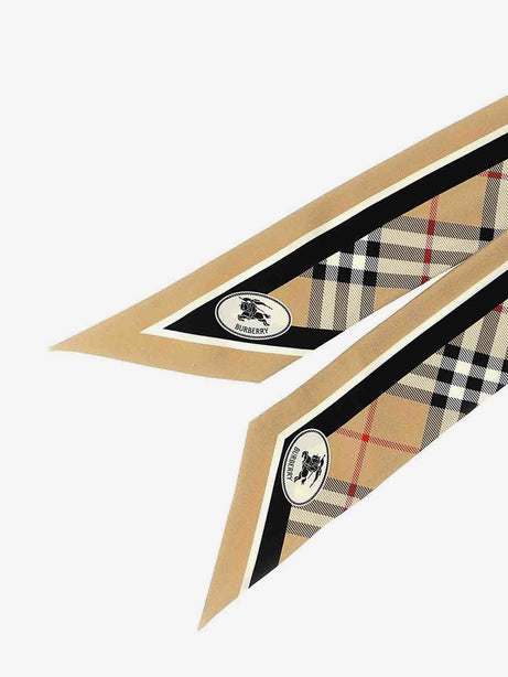Burberry Medium Check silk bandeau - Sand