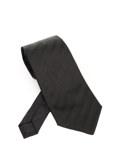 Saint Laurent Wide Tie - Black