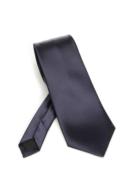 Saint Laurent Satin Tie - Blue