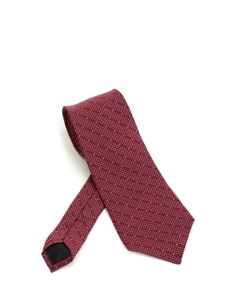 Saint Laurent Silk Tie - Bordeaux