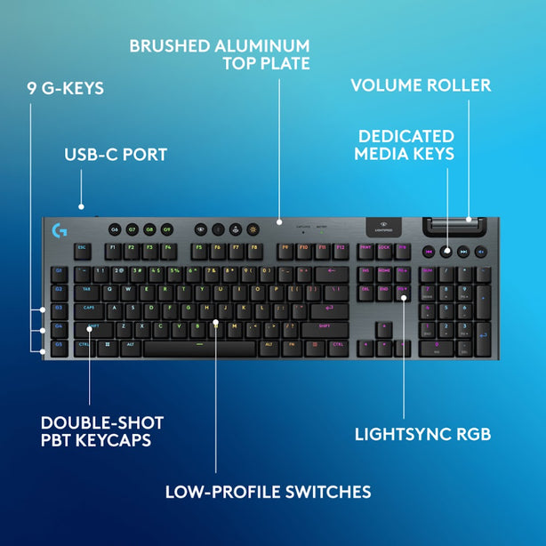 Logitech G915 X Lightspeed Black Kb Gl-Linear