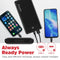 Energizer UE10021 Black, 10000mAh/37Wh, USB-C, LCD indicator Powerbank