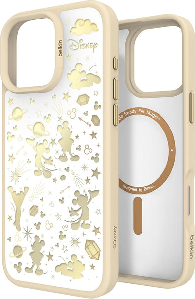 Belkin iPhone 16 Pro Max Cover – Star Mickey, White