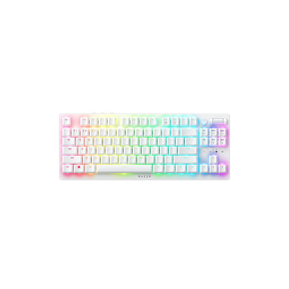 Razer Deathstalker V2 Pro Tenkeyless - Wireless Low Profile Optical Gaming Keyboard (Linear Red Switch) - White Edition