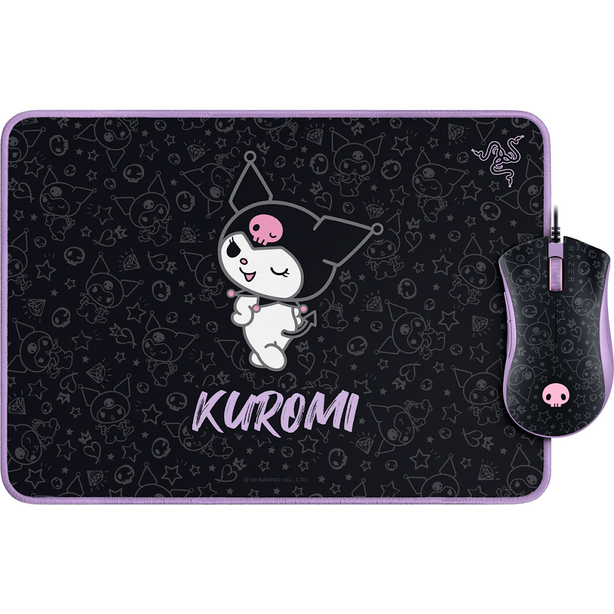Razer DeathAdder Essential & Goliathus Mouse Mat Bundle - Kuromi Edition - FRML Packaging
