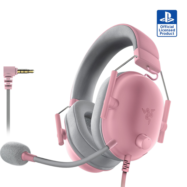 Razer BlackShark V2 X for PlayStation - Wired Esports Headset - Quartz - NASA + AP Packaging