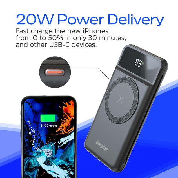 Energizer QM10002AC 6 In 1 Pd Fast Charging 10000mah Powerbank