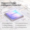 JISULIFE Pro1 Mini Handheld Fan Portable Leather USB Rechargeable 100 Speed Adjustable Quiet Cooling Fan 30H Battery Black