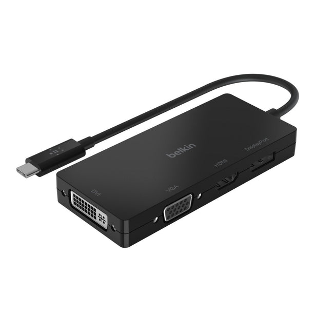 Belkin Avc003Btbk Usb-C To Hdmi Vga Dvi Display Port Adapter