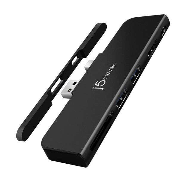 J5Create Ultradrive Mini Dock For Surface Pro 4/5/6 Black Color