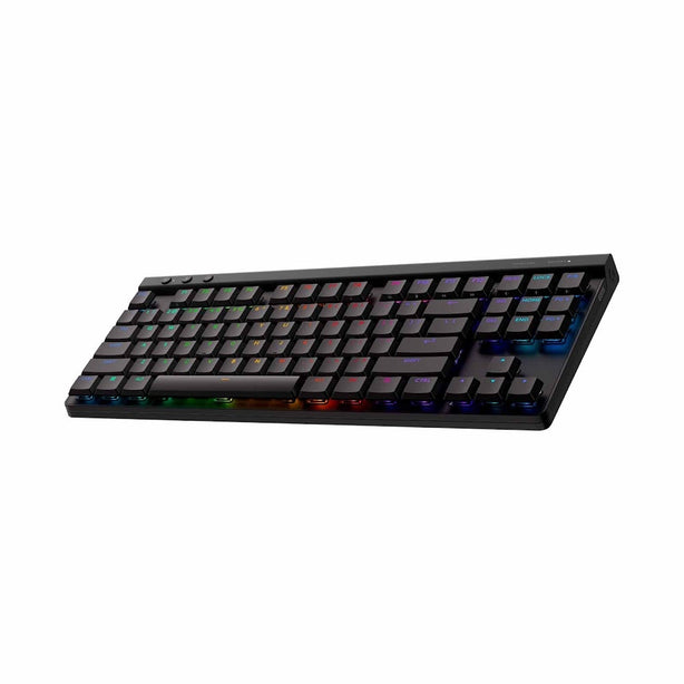 Logitech G515 Lightspeed Tkl Kb Gl-Tactile Black – Tri-Mode Wireless, Gl Mechanical Switches, Pbt Keycaps, Rgb Lighting