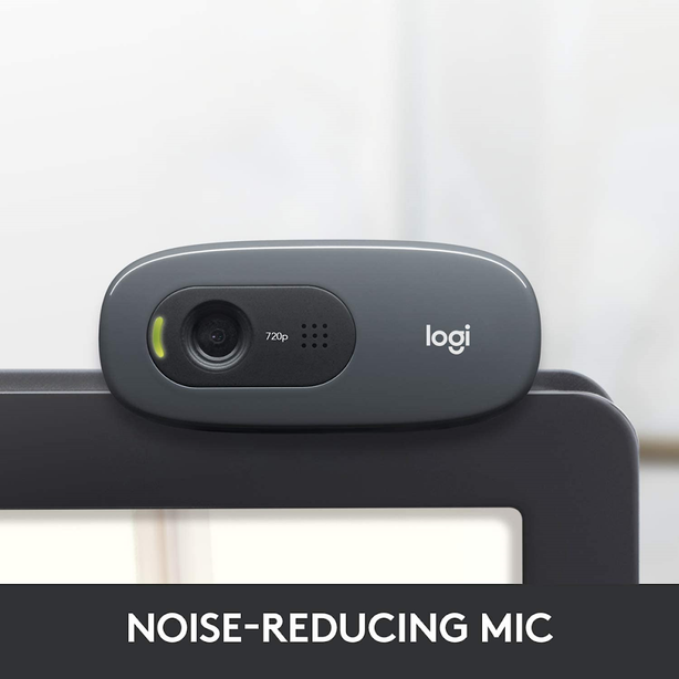Logitech C270 Hd Webcam – Hd Video, 720P Resolution, Built-In Mic