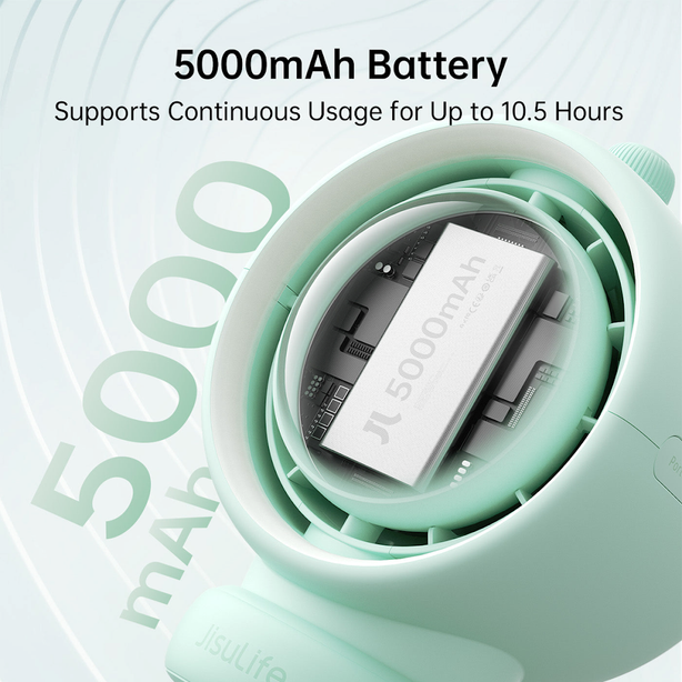 JISULIFE STROLLER FAN LIFE2S 5000MAH-GREEN