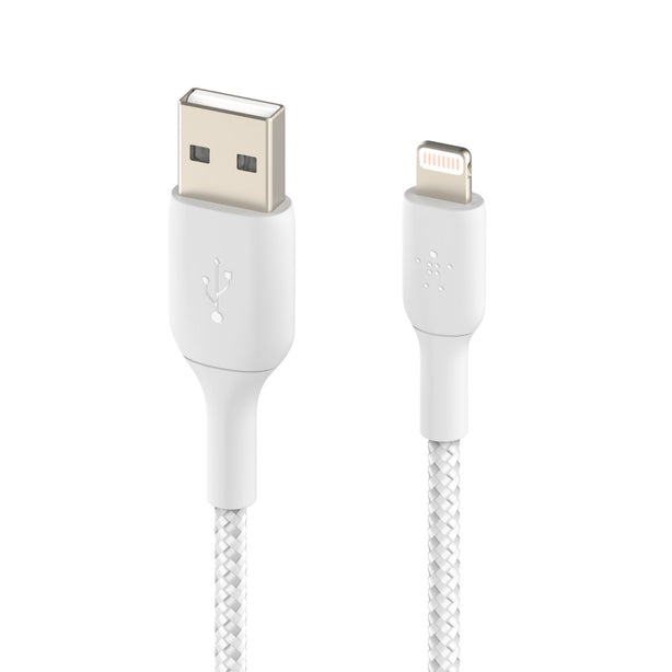 Belkin Braided Usb-C To Usb-A Cable1M White