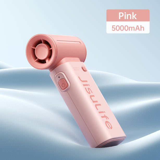JISULIFE HANDHELD FAN LIFE9 5000MAH-PINK