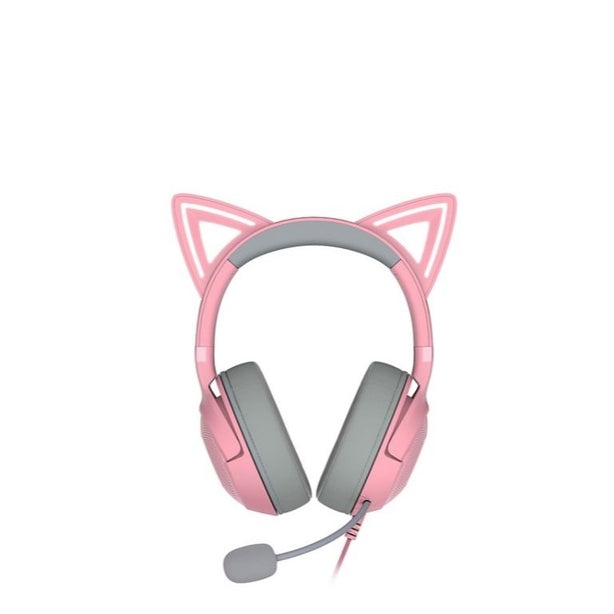 Razer Kraken Kitty V2 - Usb Headset With Rgb Kitty Ears - Quartz Edition - Frml Packaging