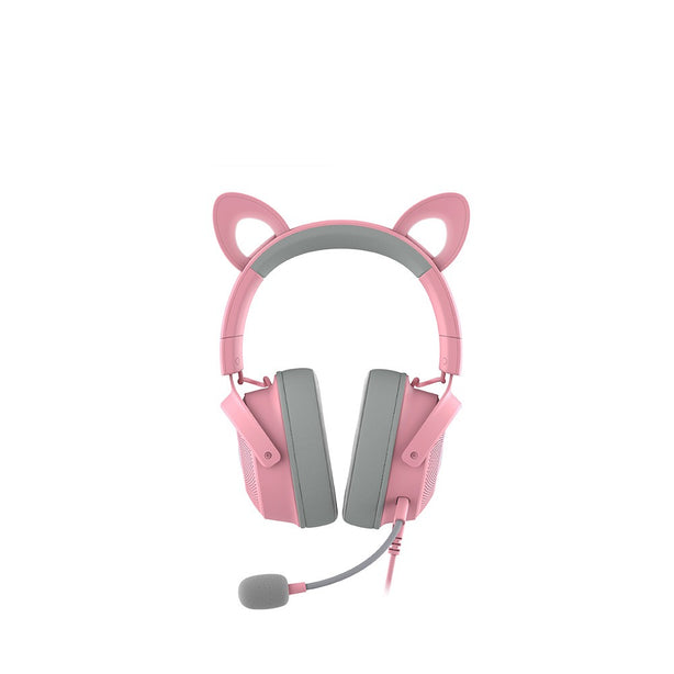 Razer Kraken Kitty V2 Pro - Wired Rgb Headset With Interchangeable Ears - Quartz Edition - Frml Packaging