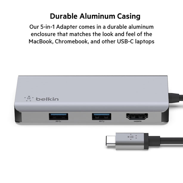 Belkin Usb-C 5-In-1 Multiport Adapter