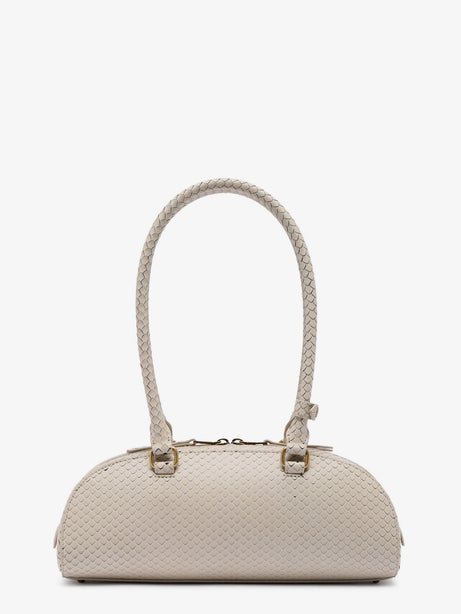 Diesel 1DR python-effect leather shoulder bag - Beige