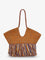 Zimmermann Golden Time rafia shoulder bag with fringe - Marrone