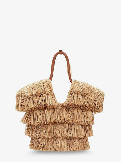Zimmermann Golden Time crossbody bag with fringe - Natural