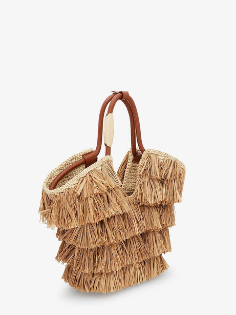Zimmermann Golden Time crossbody bag with fringe - Natural