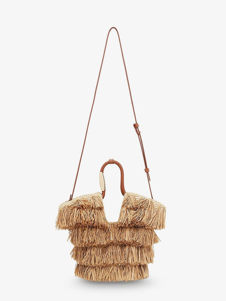 Zimmermann Golden Time crossbody bag with fringe - Natural