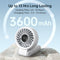 JISULIFE HANDHELD FAN LIFE7 3600MAH-LIGHT GREY